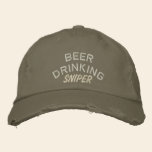 Beer Drinking Sniper embroidered hats