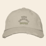Beer Drinking Sniper Hat embroidered hats