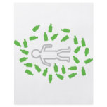 beer drunken man icon full color flyer