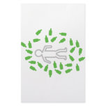 beer drunken man icon personalized stationery