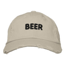 Beer embroidered hats by Drinking_Shirts Beer embroidered hats