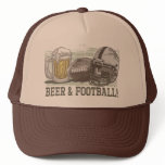 Beer & Football  by Mudge Studios Hat