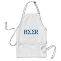 Beer Frat Greek Fraternity Letters aprons
