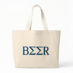 Beer Frat Greek Fraternity Letters Canvas Bags