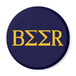 Beer Frat Greek Fraternity Letters Fridge Magnets