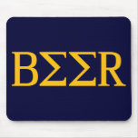 Beer Frat Greek Fraternity Letters Mousepads