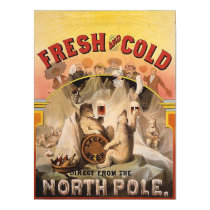 Beer - Fresh and Cold from the North Pole posters by eyecandy Beer - Fresh and Cold from the North Pole posters