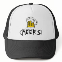 Beer! Frothy Bubbly Mug of Brew Trucker Hats