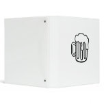 Beer glass 3 ring binder