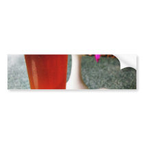 Beer Glass Bumper Sticker