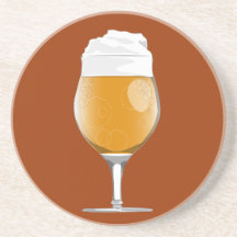 Beer glass coaster