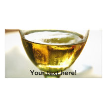 Beer glass custom photo card