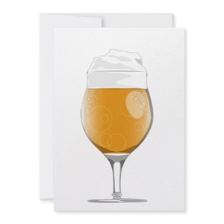 Beer glass invitation