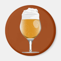 Beer glass magnet