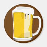 Beer glass mug magnet