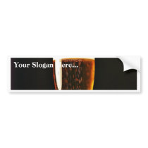 Beer Glasses Bubbles Bumper Stickers