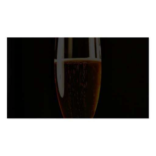 Beer Glasses Bubbles Business Card Template (back side)