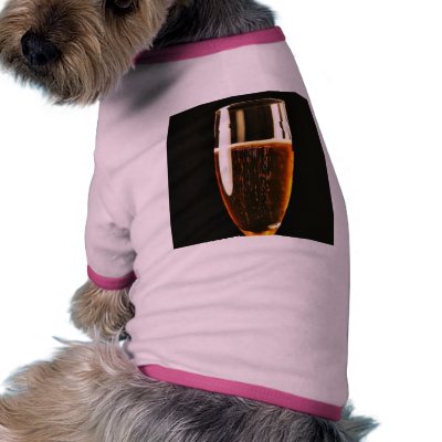Beer Glasses Bubbles Doggie T Shirt by lifesphere
