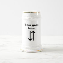 Beer Goes Here. Drinkware beer stein mugs