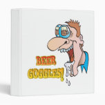 BEER GOGGLES funny drinking design Binders