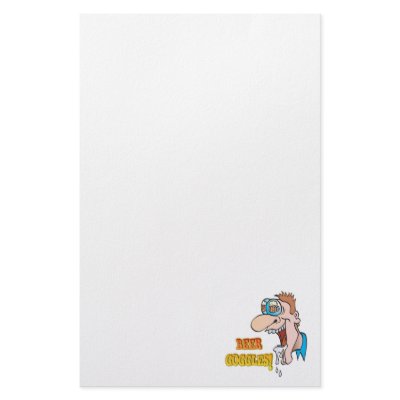BEER GOGGLES funny drinking design Personalized Stationery by doonidesigns