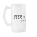 Beer = Happiness mugs by ihearttshirts Beer = Happiness mugs