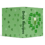 Beer, Hearts, and Shamrocks Vinyl Binder