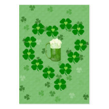 Beer, Hearts, and Shamrocks Business Card Templates