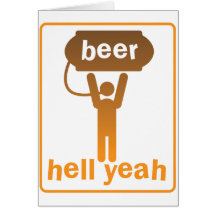 beer hell yeah! card