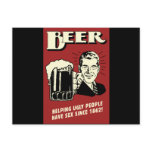 Beer Helping Ugly People Have Sex Since 1862 Postcards