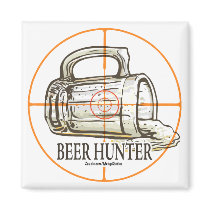 Beer Hunter Fridge Magnet