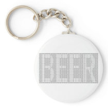 Beer in Binary - ASCII Key Chain