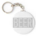 Beer in Binary - ASCII Key Chain