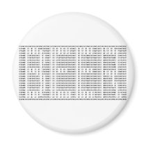 Beer in Binary - ASCII Magnets