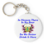 Beer in Heaven Key Chain