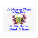 Beer in Heaven Postcard