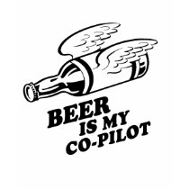 BEER IS MY CO-PILOT T-SHIRT