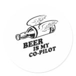 BEER IS MY COPILOT STICKER