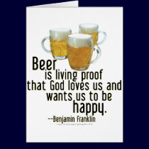 Beer is Proof (Franklin) cards