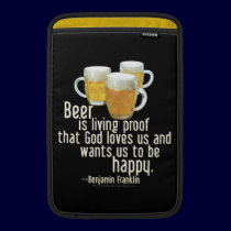 Beer is Proof (Franklin) ipad sleeves