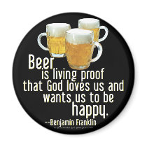Beer is Proof (Franklin) magnets
