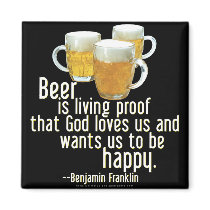 Beer is Proof (Franklin) magnets