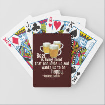 Beer is Proof (Franklin) playing cards