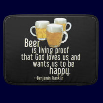 Beer is Proof (Franklin) macbook sleeves