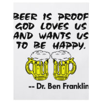 Beer Is Proof God Loves Us & Wants Us Happy flyers