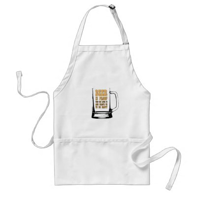 Beer is Proof That God Loves Us Apron by spreadmaster