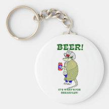Beer It's What's For Breakfast Keychains