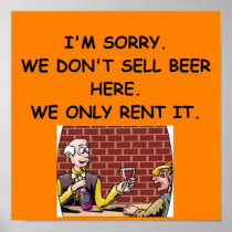 BEER joke Poster