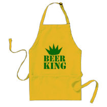 BEER KING awesome irish St Patricks day design Aprons