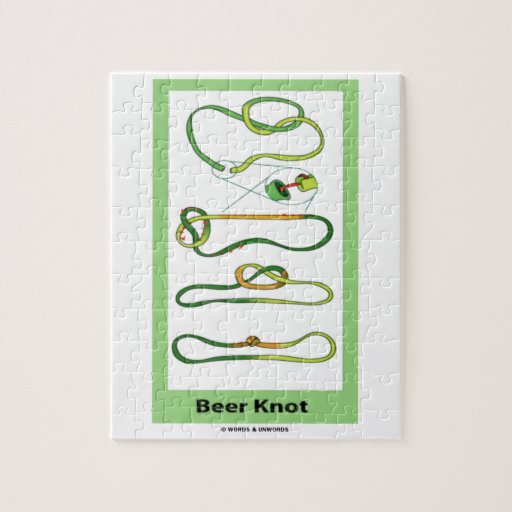 Beer Knot (Instructions) Jigsaw Puzzle Zazzle